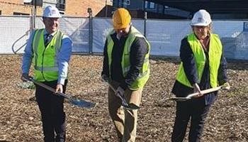 First sod turned for new car park
